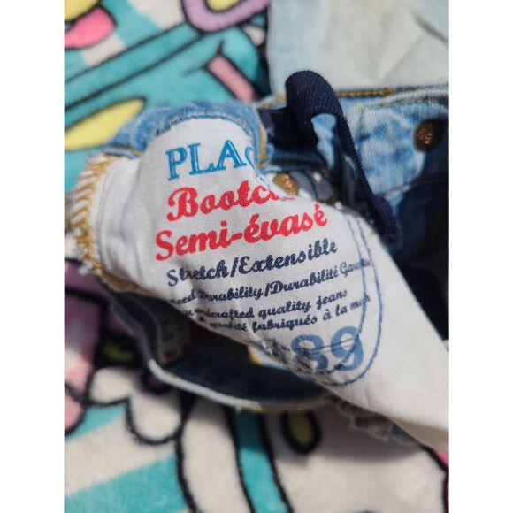 24M Vintage The Children's Place 1989 Jeans Stretch Bootcut Toddler Girls Boys - Picture 2 of 5